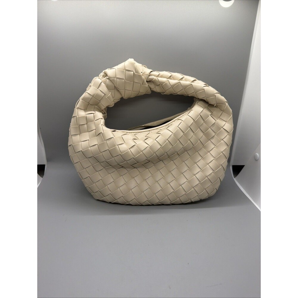Urban Expressions Women's Shoulder Bag - Beige- NWOT Hobo Knot Bag Vegan